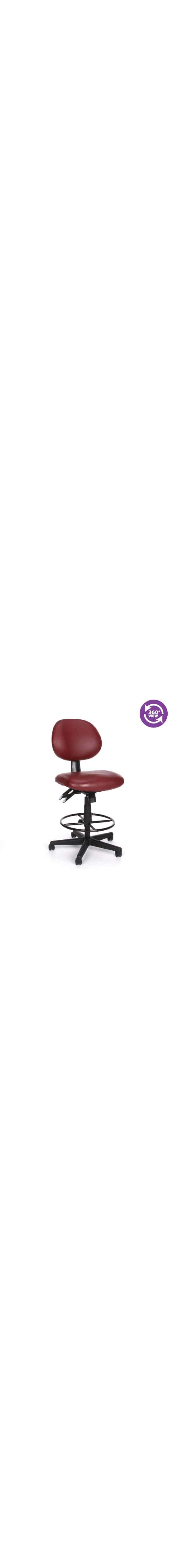 24 Hour Anti-Microbial Vinyl Computer Task Chair with Drafting kit