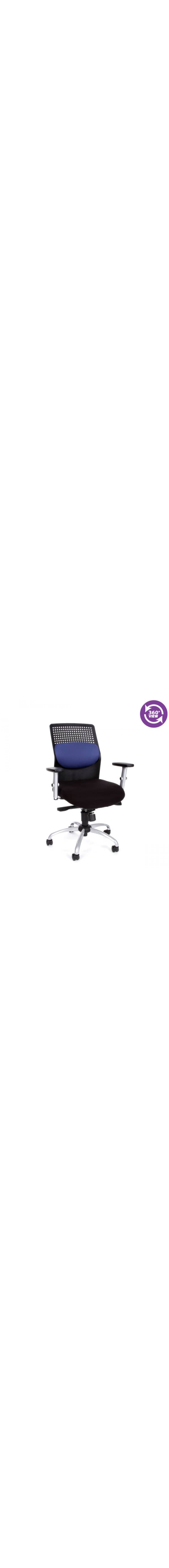 AirFlo Series Executive Task Chair with Silver Accents