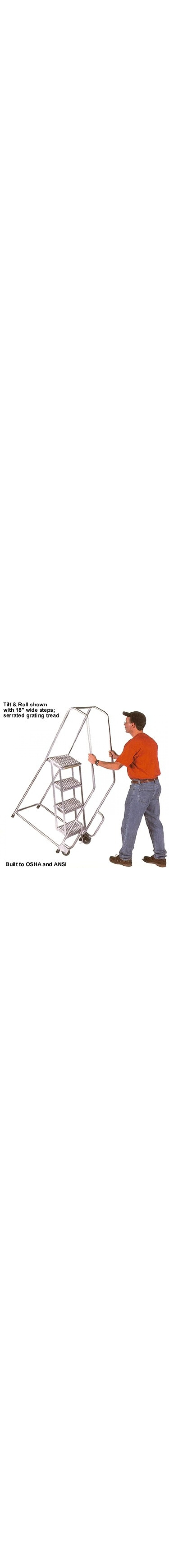 Aluminum Tilt & Roll Rolling Ladder