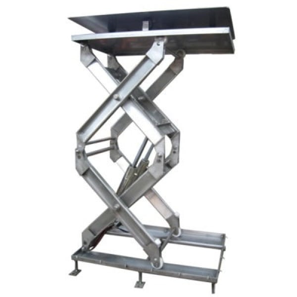 Double Stainless Steel Scissor Lift Tables