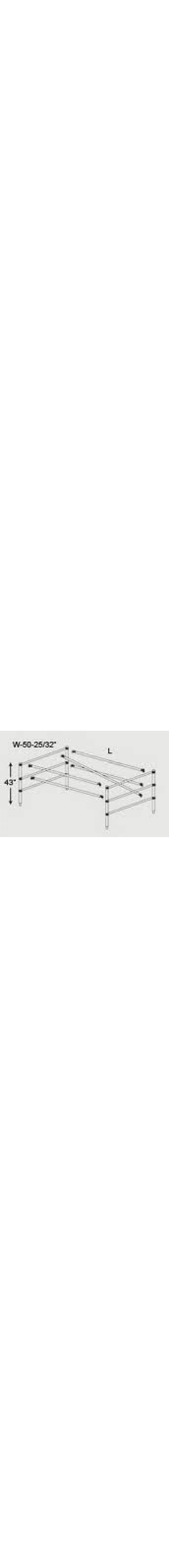 Double Wide Scaffold Guardrail Set