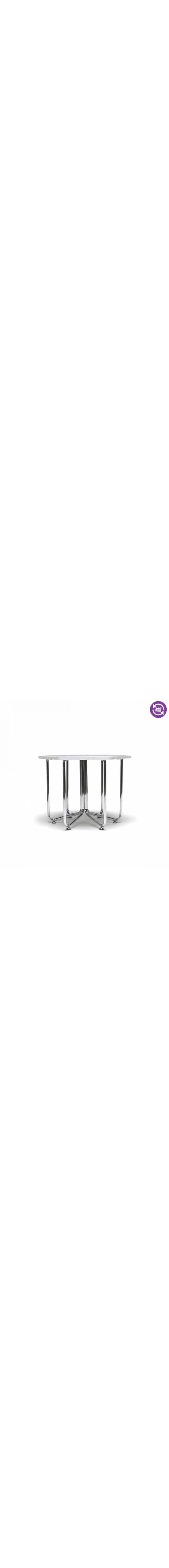 Hex Series Table with Chrome Frame