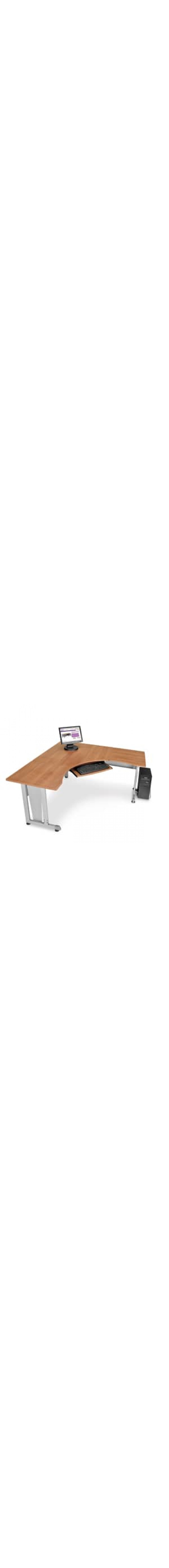 L-Shaped Workstation 60 by 60 with 24 D Top