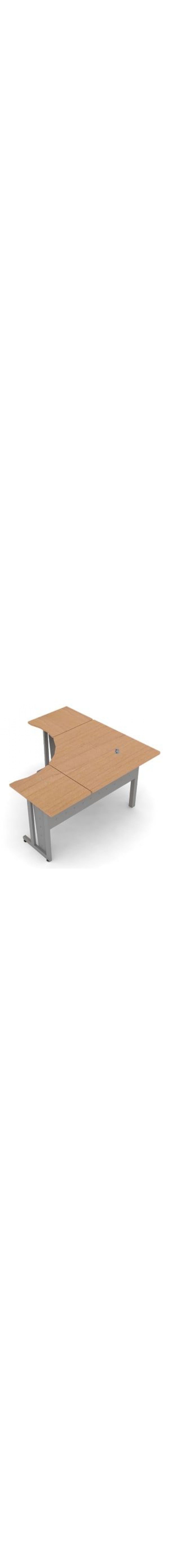 L-Shaped Workstation 60 by 60 with 30 D Top