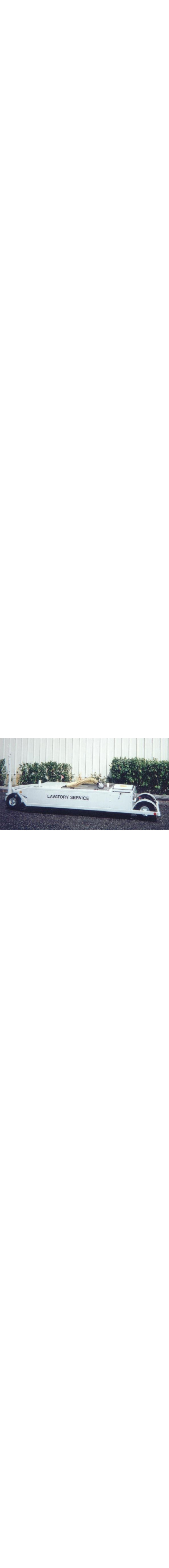 Low Profile Lavatory Service Cart — 150 / 100 gal