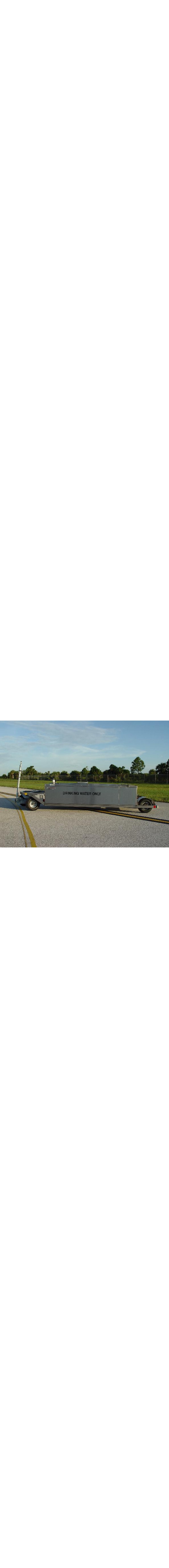 Low Profile Potable Water Cart 250 Gallon