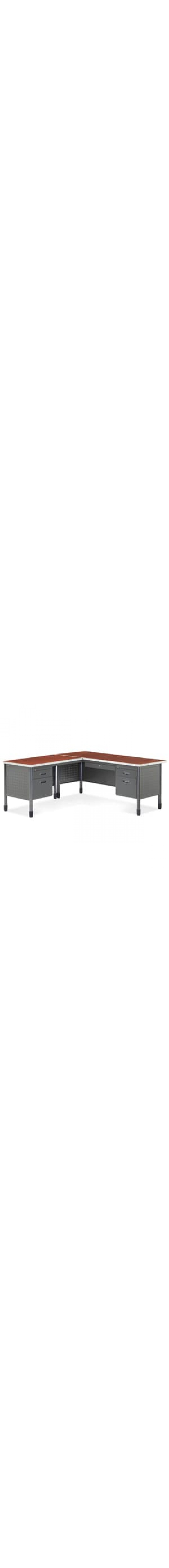 Mesa Series L-Shaped Desk with Left Pedestal Return