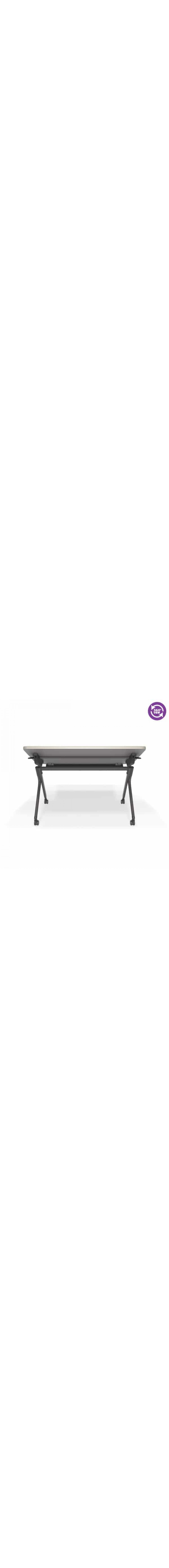 Mesa Series Nesting Training Table/Desk with Privacy Panel 23.50 by 47.25