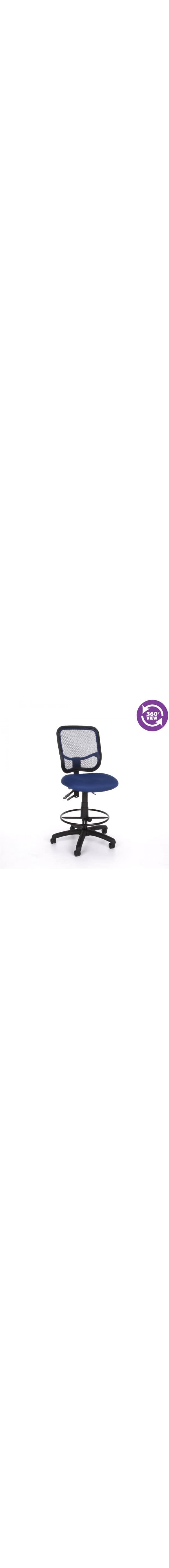 Mesh Comfort Series Ergonomic Task Chair with Drafting Kit
