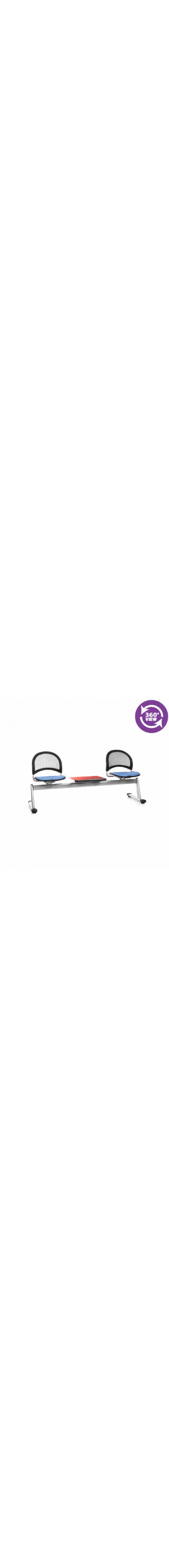 Moon 3-Unit Beam Seating with 2 Seats & 1 Table