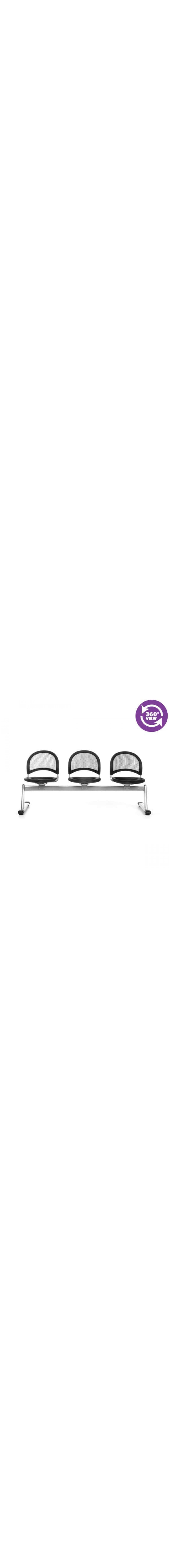 Moon 3-Unit Beam Seating with 3 Seats