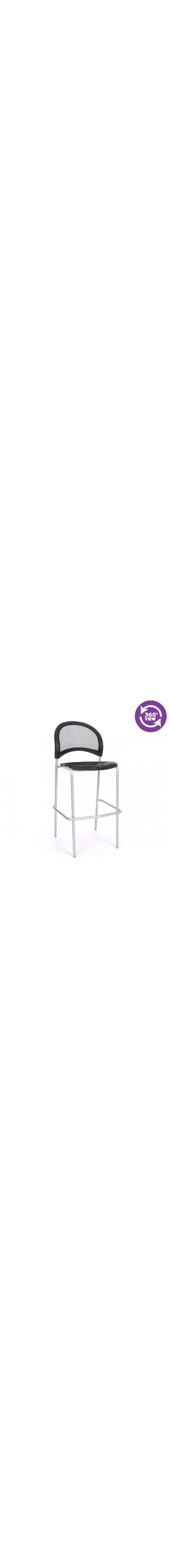 Moon Cafe Height Plastic Silver Chair