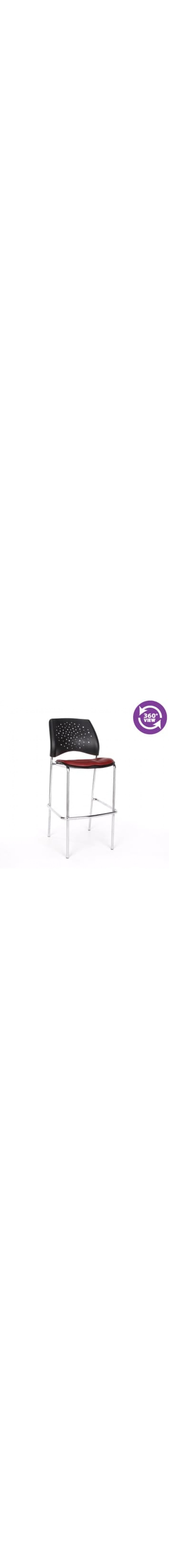 Moon Cafe Height Vinyl Chrome Chair
