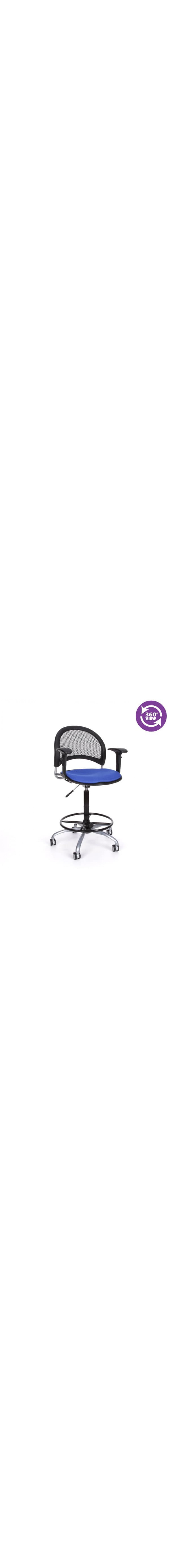 Moon Swivel Chair with Arms and Drafting Kit