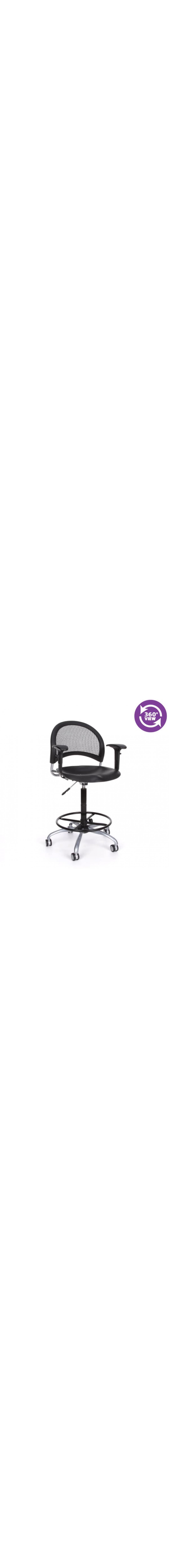Moon Swivel Plastic Chair with Arms and Drafting Kit