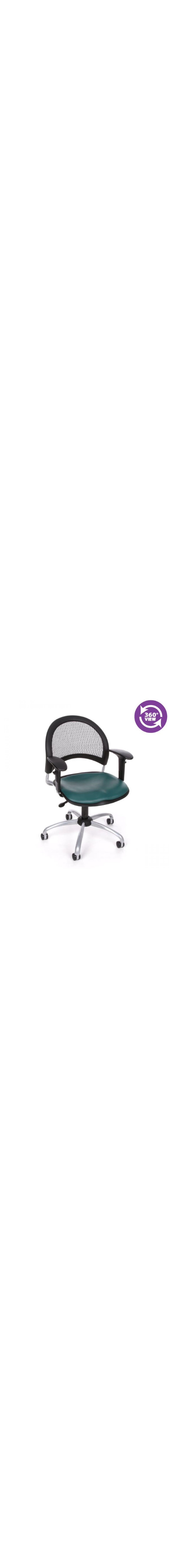 Moon Swivel Vinyl Chair with Arms