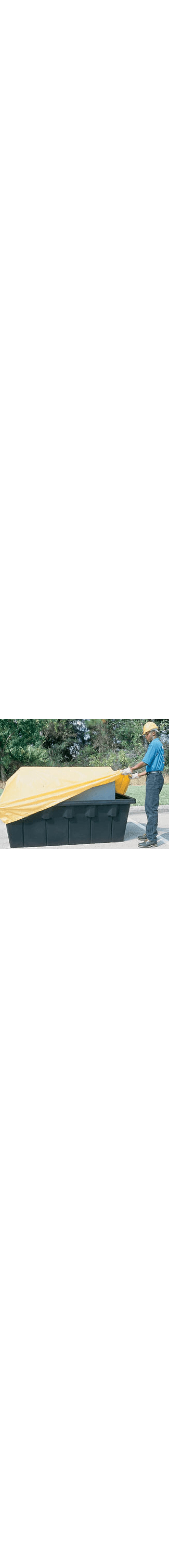 Oval Tank Containment with Drain