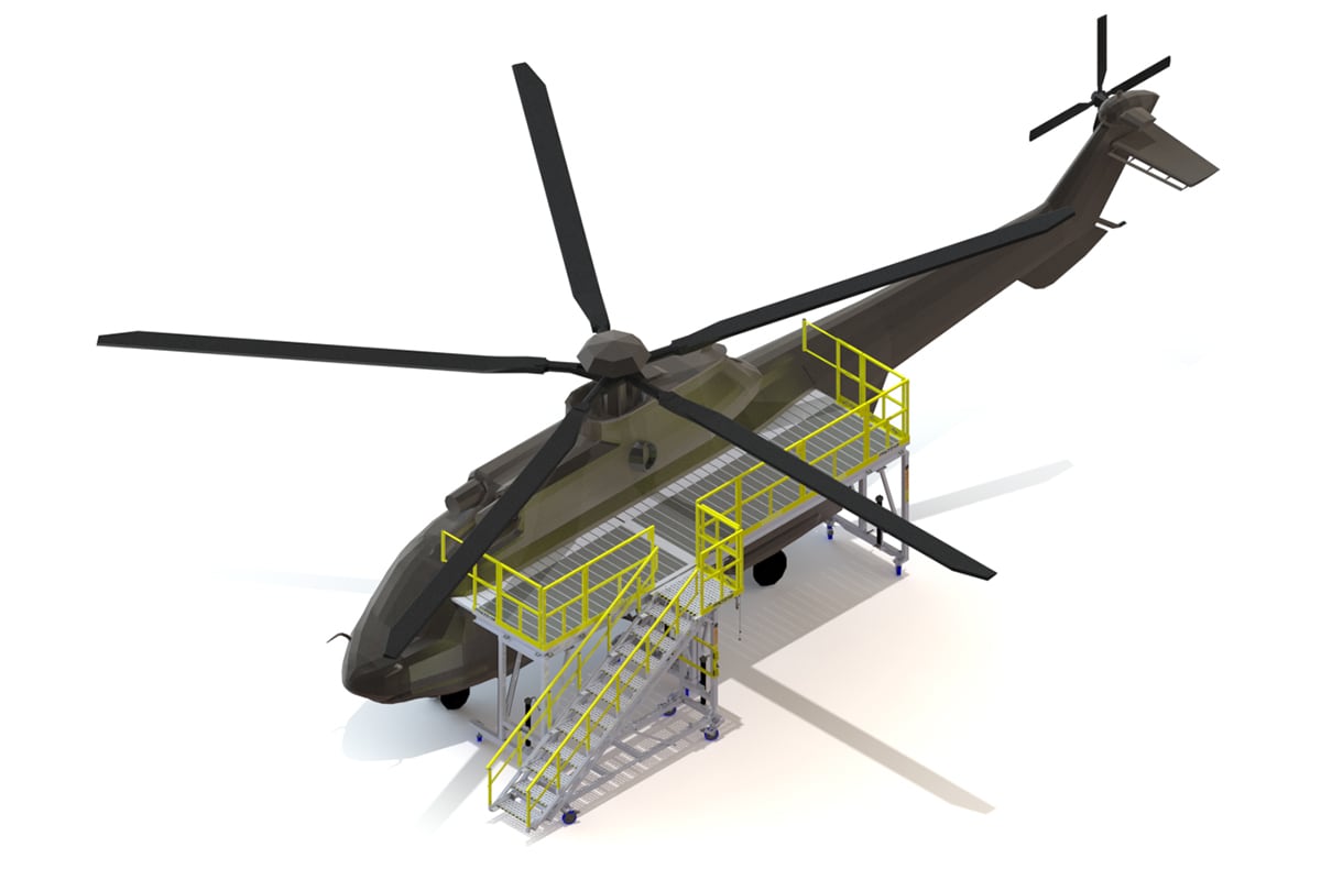 Portable Helicopter Maintenance Deck – ME-251