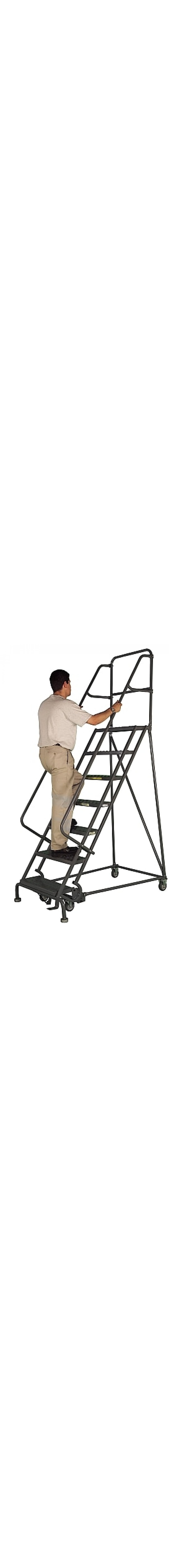 Rolling Steel Work Platform Ladder