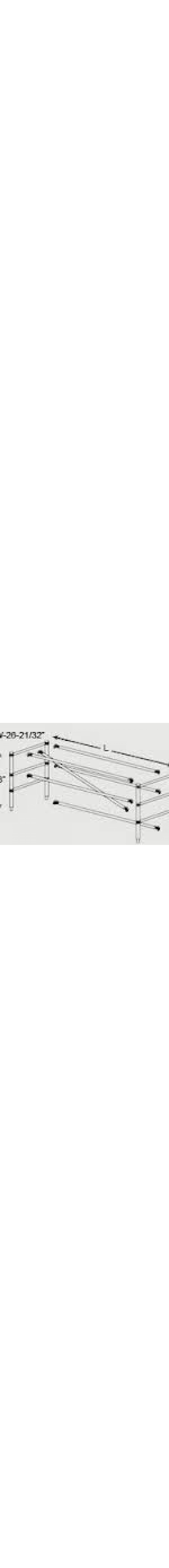 Single Wide Scaffold Guardrail Set