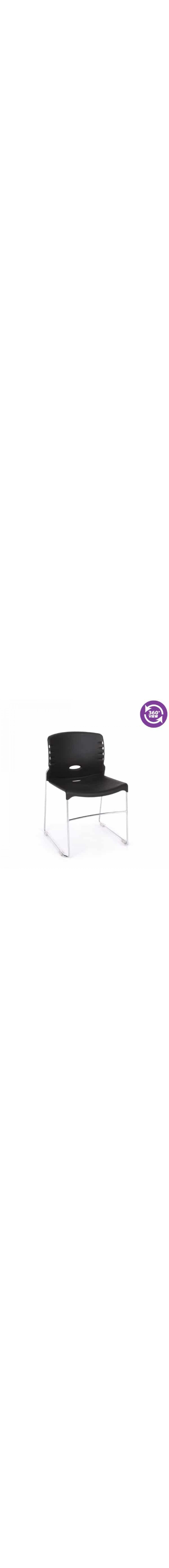 Stack Chair with Plastic Seat & Back