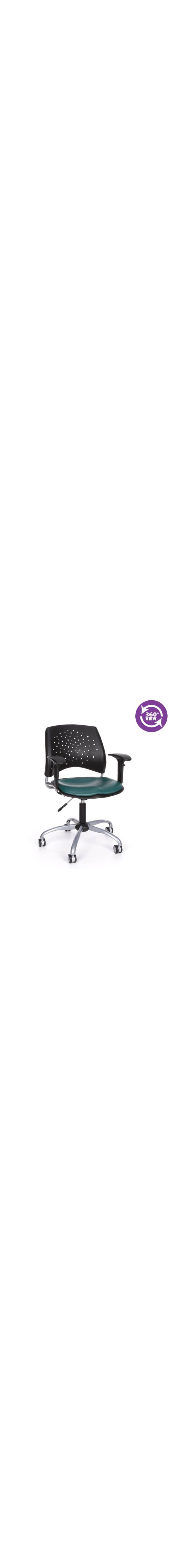 Stars Swivel Vinyl Chair with Arms