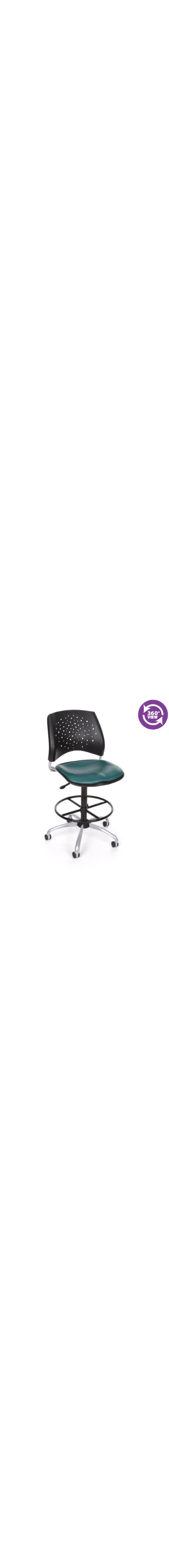 Stars Swivel Vinyl Chair with Drafting Kit