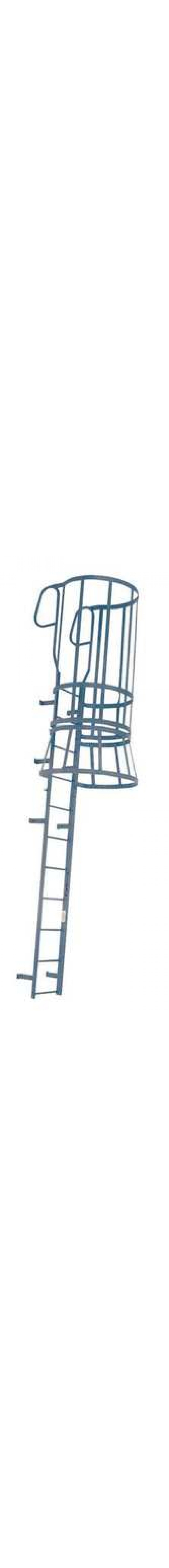Steel Fixed Ladder with Safety Cage - M30WC C1