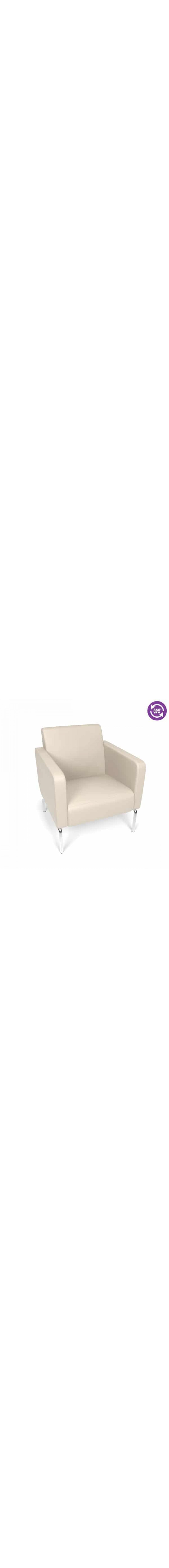 Triumph Series Lounge Chair with Vinyl Seat and Chrome Frame